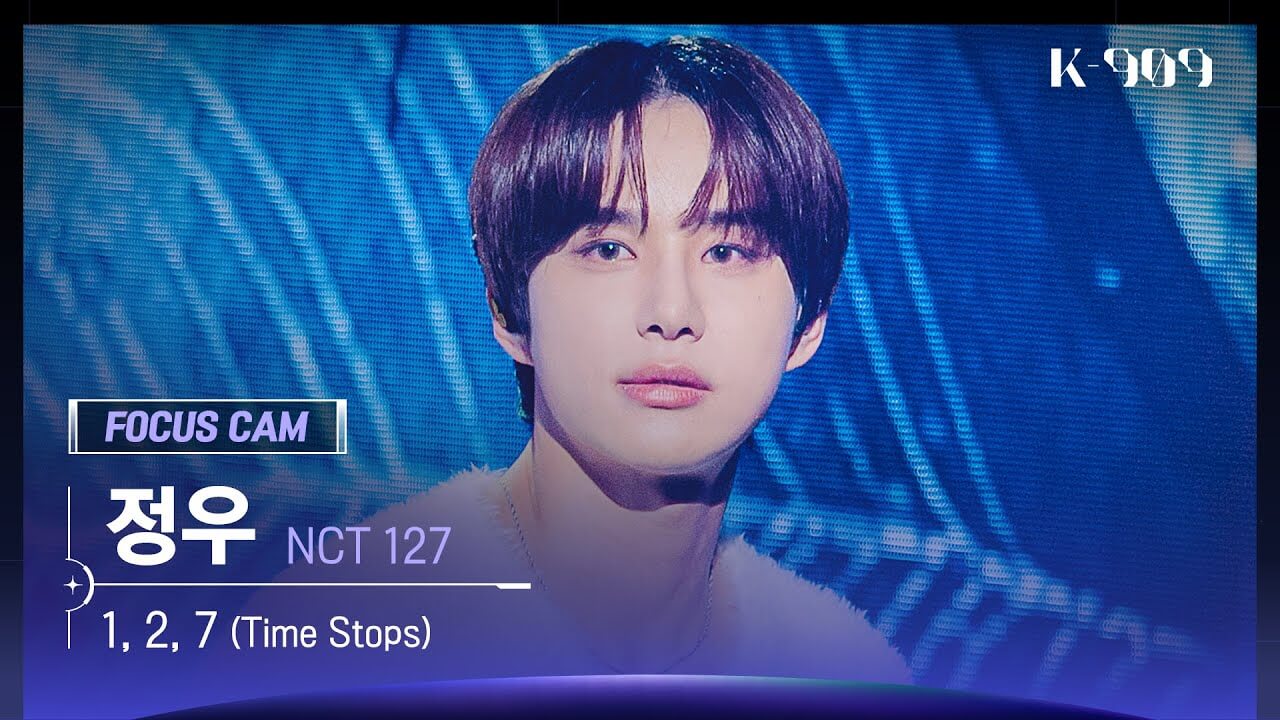 [909 포커스캠 4K] NCT 127 정우 직캠 '1, 2, 7 (Time Stops)' (NCT 127 JUNGWOO FanCam) | @JTBC K-909 220924