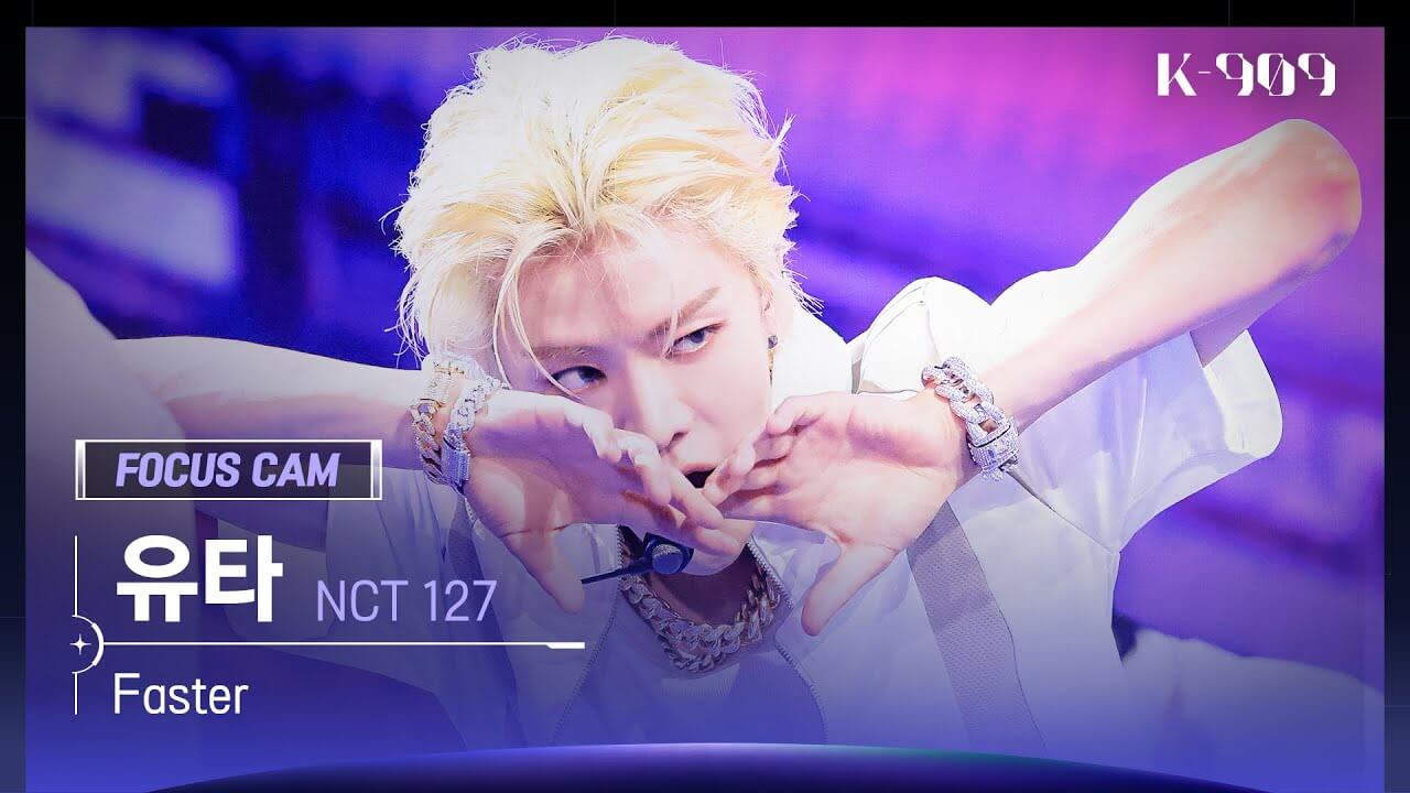 [909 포커스캠 4K] NCT 127 유타 직캠 'Faster' (NCT 127 YUTA FanCam) | @JTBC K-909 220924