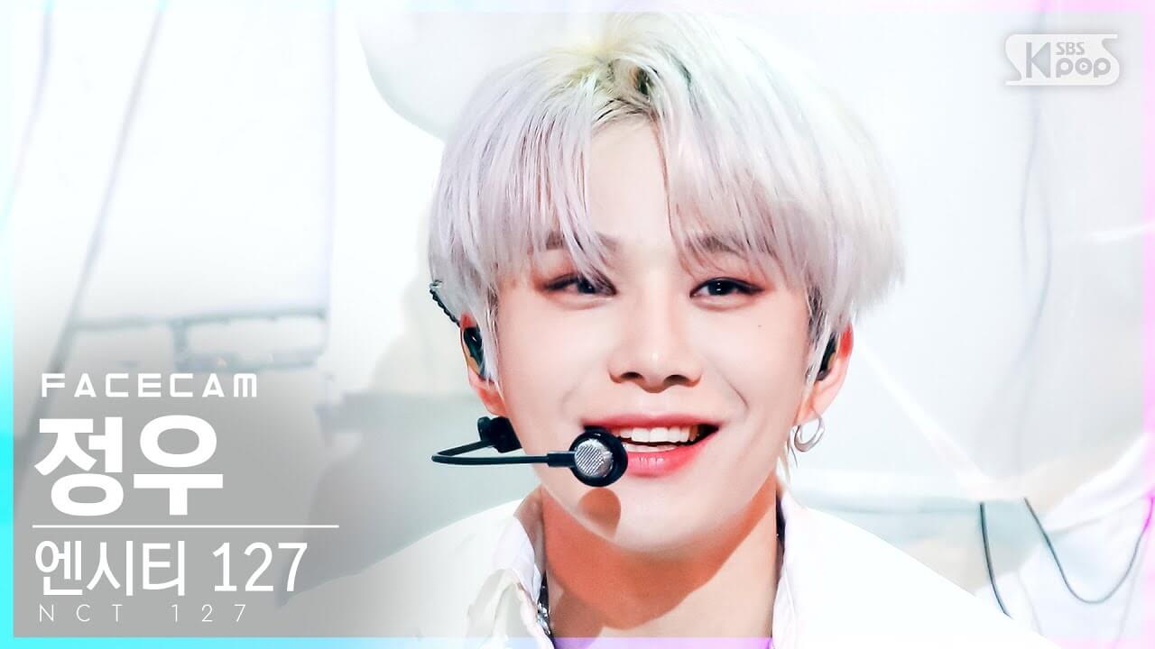 [페이스캠4K] 엔시티 127 정우 'Sticker' (NCT 127 JUNGWOO FaceCam)│@SBS Inkigayo_2021.09.19.