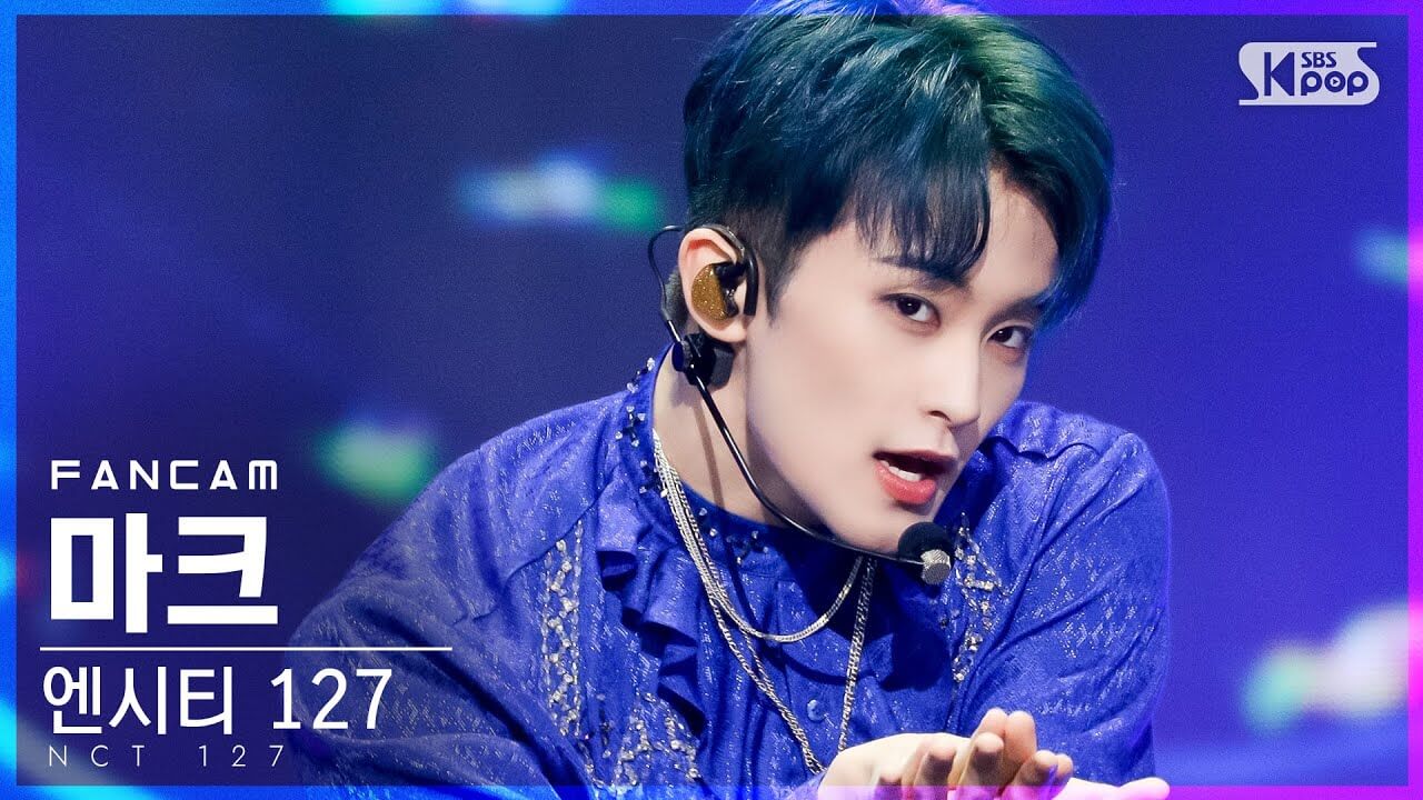 [안방1열 직캠4K] 엔시티 127 마크 'Sticker' (NCT 127 MARK FanCam)│@SBS Inkigayo_2021.10.03.